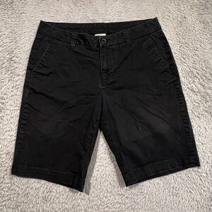 Magellan Bermuda Shorts Womens 4 Black Chino Stretch Gorpcore Hiking
